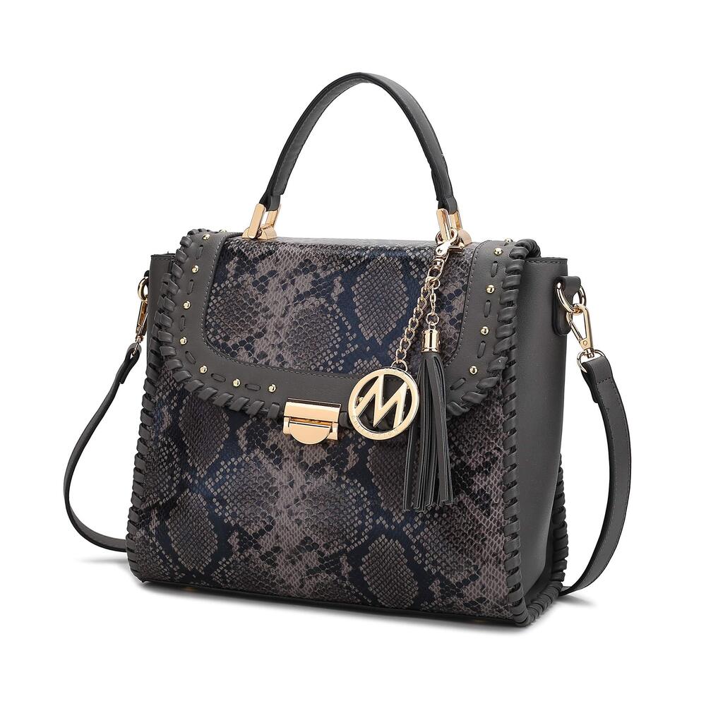 8603 Crossbody Bag , Vegan Leather Satchel Bags Top Handle Shoulder Bag